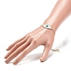 Rombo intrecciato di semi giapponesi con braccialetto scorrevole a maglie malocchio BJEW-MZ00001-02-3