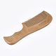 Carved Peach Wooden Combs OHAR-T007-01-3