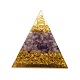 Pyramide d'orgonite DJEW-K017-02C-1
