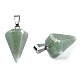 Cone/Spike/Pendulum Natural Green Aventurine Stone Pendants G-R278-79-2