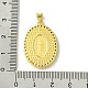 Настоящие позолоченные кулоны из латуни с микропаве KK-H472-12G-02-3