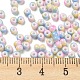 Perles de rocaille en verre de couleurs opaques bicolores SEED-E005-02G-3