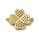 Eco-Friendly Rack Plating Brass Micro Pave Clear Cubic Zirconia Connector Charms KK-F853-26G-2