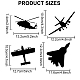 MAYJOYDIY 10pcs Airplane Stencil Template Airplane Stencils for Painting 6×6inch with Paint Brush Fighter Jets Helicopter Stencil DIY Painting Craft Wall Canvas Home Decor DIY-MA0002-51-2