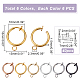 PandaHall 36pcs Brass Clip-on Earring Converters FIND-PH0006-40-5
