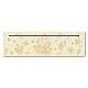 タロット用天然木カードスタンド  魔女占いツールのディスプレイスタンド  長方形  ビスク  星の模様  253x76x5mm DJEW-WH0034-02G-1