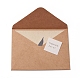 Ensemble d'enveloppes kraft et de cartes de vœux à motif de feuilles DIY-WH0161-37D-2