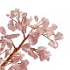 Trucioli di quarzo rosa naturale e decorazioni per piedistallo in agata DJEW-A001-04C-3