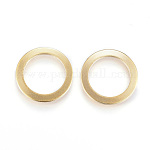 Revestimiento iónico (ip) 304 anillos de unión de acero inoxidable, dorado, 15x1mm