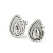 304 Stainless Steel Stud Earrings EJEW-I290-03P
