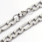 Устойчивые к потускнению ожерелья из нержавеющей стали 304 figaro chains NJEW-I060-09A
