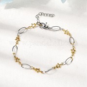 Браслеты из нержавеющей стали 304 BJEW-A044-03B-GP