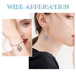 60 шт. подвески в тибетском стиле из сплава в виде воющего волка&nbsp;TIBEP-SC0002-66