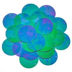 150 шт. радужные переливающиеся звенья из ПВХ с пайетками/блестками FIND-TA0008-10C