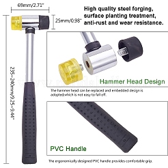 Устанавливаемые двухсторонние резиновые молотки и измерительная оправка&nbsp;TOOL-PH0016-74