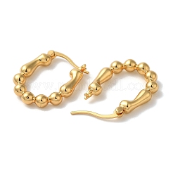 Серьги-кольца из латуни для женщин EJEW-L224-76G