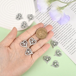 Подвески со стразами из сплава&nbsp;ALRI-YW0001-27