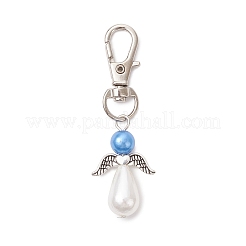 2 шт. подвеска в виде ангела из АБС-пластика с имитацией жемчуга HJEW-JM03818