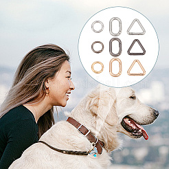 54шт 9 стиля сплава пружинные кольца ворот FIND-GO0002-54