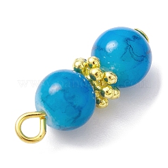 Круглый кулон из расписного стекла для выпечки&nbsp;PALLOY-JF02270-02