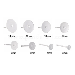 64 pieza de accesorios para pendientes de acero inoxidable 304 de tamaño 8&nbsp;STAS-LS0001-10S