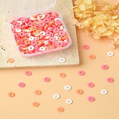 20гр 4-хцветные бусины из полимерной глины ручной работы CLAY-YW0001-84B