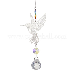 Стеклянные каплевидные подвесные ловцы солнца&nbsp;HJEW-JM04654-01