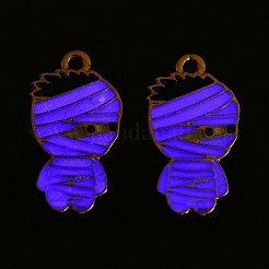 Подвески из эмали и светящегося сплава на тему хэллоуина&nbsp;ENAM-N056-228G