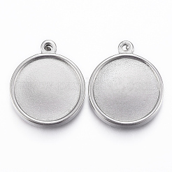 Подвеска-кабошон из нержавеющей стали 304 STAS-H416-05A