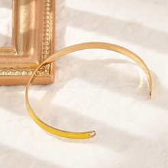 Браслеты-манжеты из нержавеющей стали 304 для женщин&nbsp;BJEW-Z087-09G