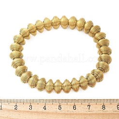 女性用304ステンレススチールストレッチバングル  ゴールドカラー  3/8インチ（1.05cm）  内径：2インチ（5.1cm）&nbsp;BJEW-P315-02D-G