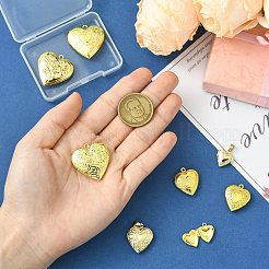 8шт 8 стиля латунные подвески-медальоны&nbsp;KK-CJ0003-60