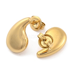 Ионное покрытие (ip) серьги-гвоздики из нержавеющей стали 304 для женщин EJEW-N054-04G