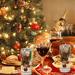 106 Stück 8 Stil künstliche Winter-Weihnachtsdekorationsset&nbsp;DIY-GA0004-79