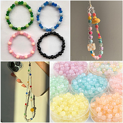 Набор для самостоятельного изготовления браслетов и сережек из стеклянных бусин DIY-SP0001-20E