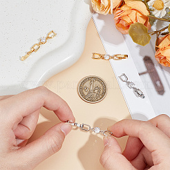 4 шт. 2-х цветные латунные застежки для часов&nbsp;KK-OC0001-53