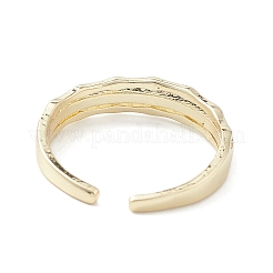 Открытое кольцо-манжета из прозрачного кубического циркония&nbsp;RJEW-C056-04G