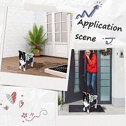 Pannello in schiuma di PVC a tema cane per la decorazione di vasi di fiori fai da te&nbsp;DIY-WH20005-10E