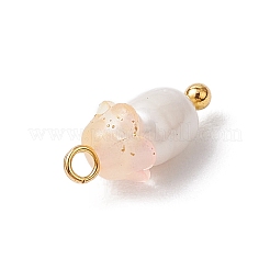 Цветочные акриловые подвески PALLOY-JF03588-06