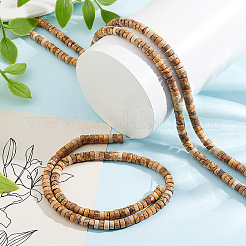 3 нити натурального рисунка яшмовые бусины нити G-GO0001-55