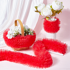 Bordo in pizzo plissettato in poliestere da 3 metro&nbsp;OCOR-GF0003-99B-04