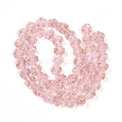 Светящиеся стеклянные бусины ручной работы из золотой фольги&nbsp;FOIL-N029-01B