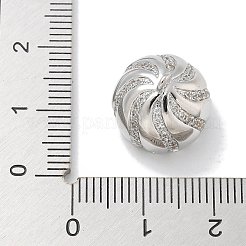 Покрытие стойки латунь микро паве прозрачные дужки для подвесок с кубическим цирконием KK-L224-002P