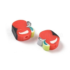 Бусины из полимерной глины ручной работы с фруктово-овощной тематикой CLAY-F006-02A