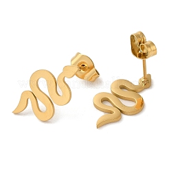 Серьги-гвоздики из нержавеющей стали 304&nbsp;LS-EJEW-Z036-04G