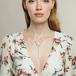 3шт. набор из 3-х цветных ожерелий-лариатов из нержавеющей стали NJEW-AN0001-65