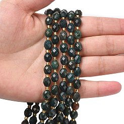 Природного индийского агата бисер нитей G-F809-A08-01A