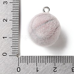 Флокированные непрозрачные подвески из смолы на спортивную тематику&nbsp;RESI-D017-01B-P