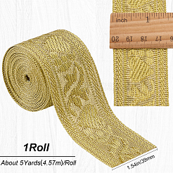 4.6~5 ярд полиэфирной жаккардовой ленты в этническом стиле для шитья украшений&nbsp;OCOR-GF0003-96B