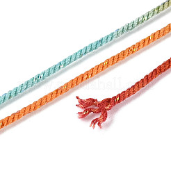 27 м сегментно окрашенные круглые полиэфирные витые шнуры&nbsp;OCOR-N009-02A-23